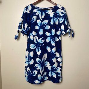 Dressbarn blue floral dress size 8